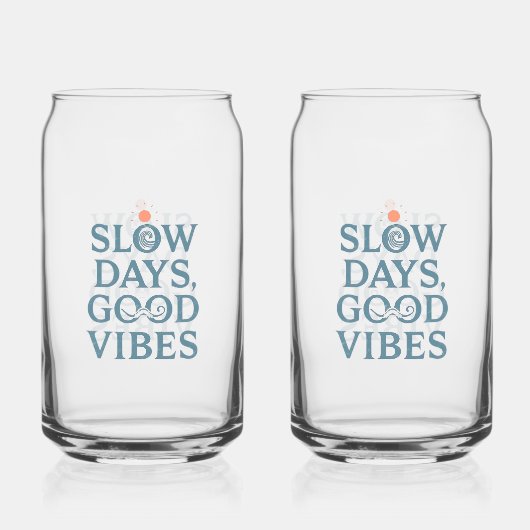 インスピレーションを与えるシンプルな生活と良いエネルギー ガラス缶 (裏面)