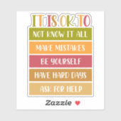 インスピレーションを与える健康名言 シール (シート)