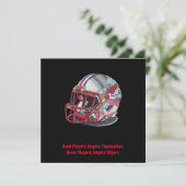 インスピレーションを与える優れたプレーヤーのポップアートフットボールヘルメット シーズンカード (スタンド正面)