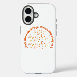 インスピレーションを与える引用句のタイポグラフィ iPhone 16ケース