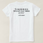インスピレーションを与える政治的名言|表裏 Tシャツ (デザイン裏面)