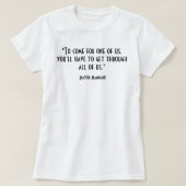 インスピレーションを与える政治的名言|表裏 Tシャツ (デザイン正面)