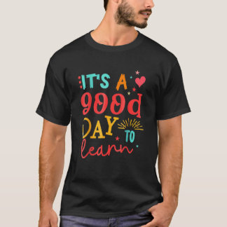 インスピレーションを与える教師 学ぶのに良い日です 紅茶 Tシャツ