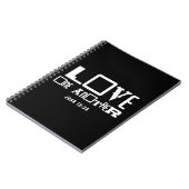 インスピレーションを与える聖書の愛の言葉 ノートブック (左側)