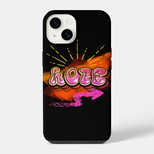 インスピレーションを保つGraffiti HOPE グラフィック iPhoneケース (裏面)