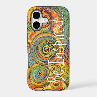 "インスピレーションを受けて" カラフルな落書き iPhone 11ケース