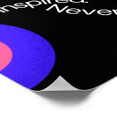 インスピレーションを常に保って。創造を決して止めないで。 ポスター (角)