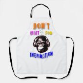 インスピレーションを待たない エプロン (正面)