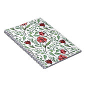 インスピレーションを得られる花柄スパイラルノート ノートブック (右側)