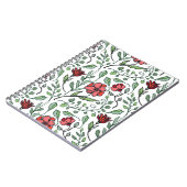 インスピレーションを得られる花柄スパイラルノート ノートブック (左側)