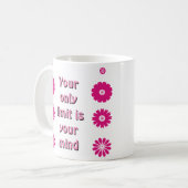 インスピレーションカップ：あなたの限界は心の中だけにある コーヒーマグカップ (正面左)