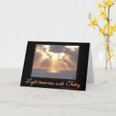 インスピレーションカードの日没 カード (黄色い花)