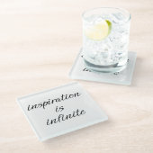 インスピレーションガラスコースター ガラスコースター (アングル)