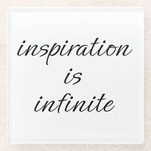 インスピレーションガラスコースター ガラスコースター (正面)