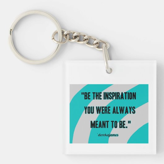 インスピレーションスクエアキーチェーン キーホルダー (正面)