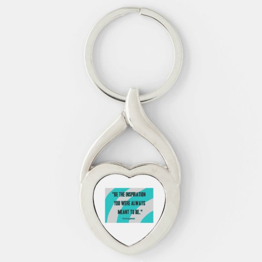 インスピレーションハートメタルキーチェーン キーホルダー (正面)