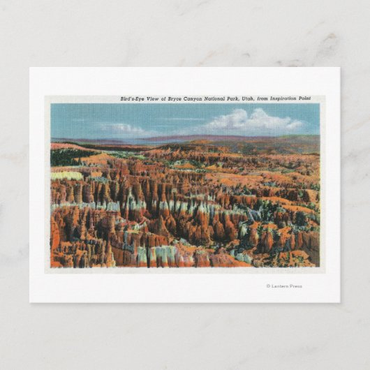 インスピレーションポイントから公園の空中表示 ポストカード (正面)