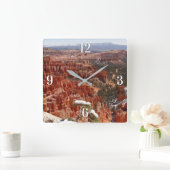 インスピレーションポイントアットブライスキャニオンI スクエア壁時計 (ホーム)