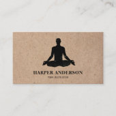 インスピレーションミニマルヨガインストラクタープロフェッショナル 名刺 (正面)