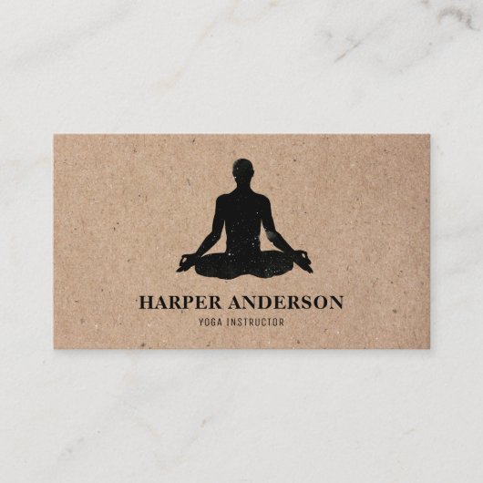 インスピレーションミニマルヨガインストラクタープロフェッショナル 名刺 (正面)