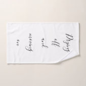 インスピレーションモチベーション乾燥オフ引用文 ハンドタオル (ハンドタオル)