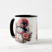 インスピレーションユニーク、レトロクリスマス マグカップ (正面左)