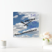 インスピレーションライフ引用文の変化 スクエア壁時計 (ホーム)