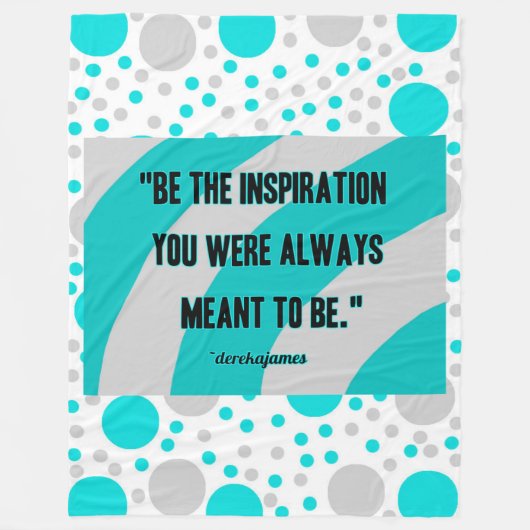 インスピレーションラージコットンフリースブランケット フリースブランケット (正面)