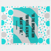 インスピレーションラージコットンフリースブランケット フリースブランケット (正面(横))