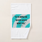 インスピレーション付きバスルーム用タオルセット バスタオルセット (ハンドタオル)