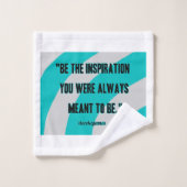 インスピレーション付きバスルーム用タオルセット バスタオルセット (ウォッシュタオル)