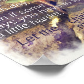 インスピレーション前向きを毎日求める ポスター (角)