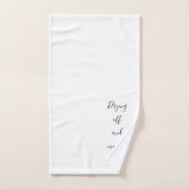 インスピレーション動機づけ人生を肯定する引用文 バスタオルセット (ハンドタオル)