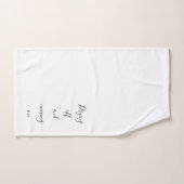 インスピレーション動機づけ人生を肯定する引用文 バスタオルセット (ハンドタオル)