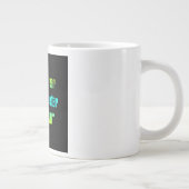 インスピレーション名言 #185 ジャンボコーヒーマグカップ (右)