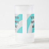 インスピレーション大型すりガラス製マグカップ フロストグラスビールジョッキ (中央)