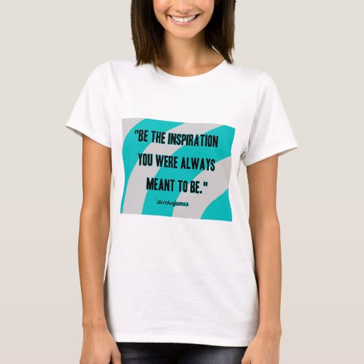 インスピレーション女子ホワイト基本Tシャツ Tシャツ (正面)