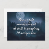 インスピレーション引用文そこで会おう ポストカード (正面/裏面)