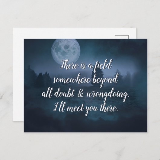 インスピレーション引用文そこで会おう ポストカード (正面/裏面)
