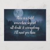 インスピレーション引用文そこで会おう ポストカード (正面)