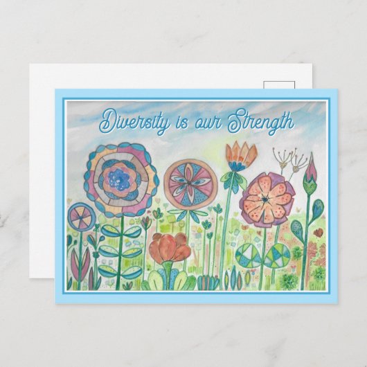 インスピレーション引用文ダイバーシティが強み ポストカード (正面/裏面)