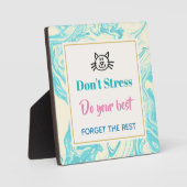 インスピレーション引用文ドゥストレス フォトプラーク (正面)