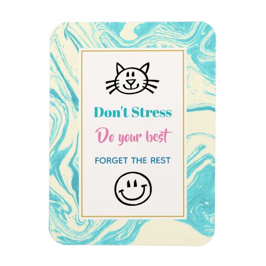 インスピレーション引用文ドゥストレス マグネット (縦)