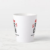 インスピレーション引用文信じ「You can カフェラテマグ (正面)