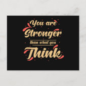 インスピレーション引用文自己の価値 ポストカード (正面)