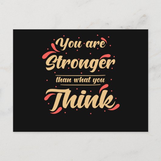 インスピレーション引用文自己の価値 ポストカード (正面)