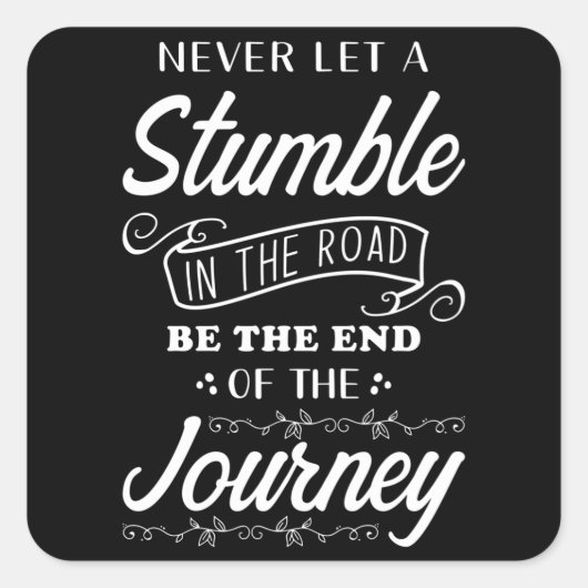 インスピレーション引用文 スクエアシール (正面)