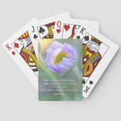 インスピレーション感謝タイポグラフィフローラ写真 トランプ (裏面)