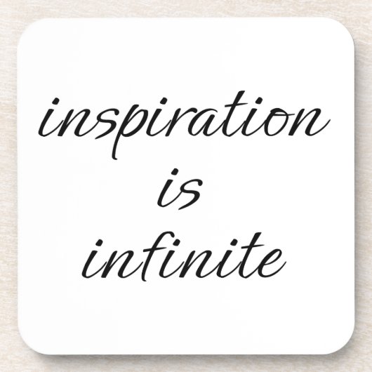 インスピレーション懸命プラスチックコースター コースター (正面)