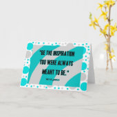 インスピレーション挨拶カード カード (黄色い花)